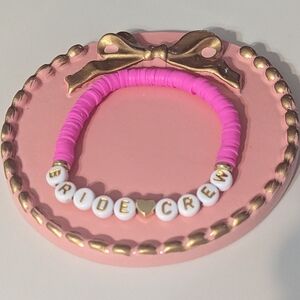 Pink Bride Crew Friendship Bracelet NEW!